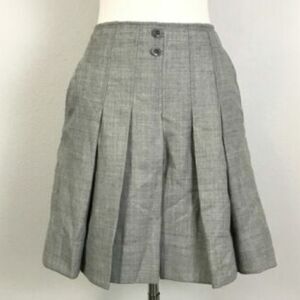 Elevenses Gray Pleated Skirt